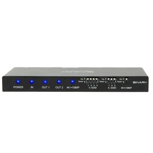 Преобразователь DisplayPort, HDMI, DVI и аудио Binary 260 Series 4K HDR HDMI Splitter w/ EDID Control Audio Breakout and Downscaling 1x2