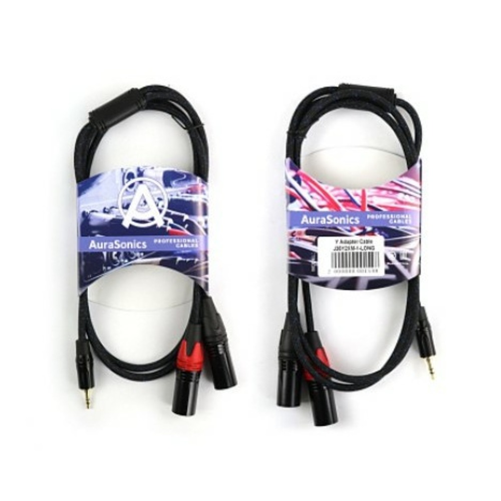 Кабель аудио 1xMini Jack - 2xXLR AuraSonics J35Y2XM-3-LONG 3.0m