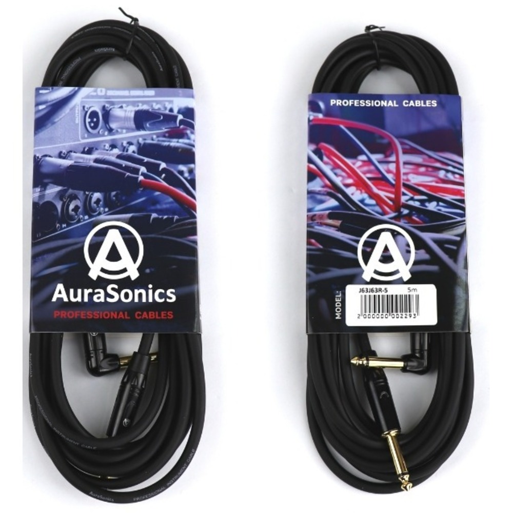 Кабель аудио 1xJack - 1xJack AuraSonics J63J63R-5 5.0m