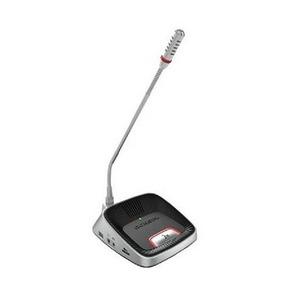 Микрофон гусиная шея на подставке Gonsin DCS-3021C-W silver