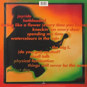 Пластинка LP Roxette - Joyride (Transparent Orange Marbled)