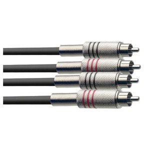 Кабель аудио 2xRCA - 2xRCA Stagg STC060C 0.6m