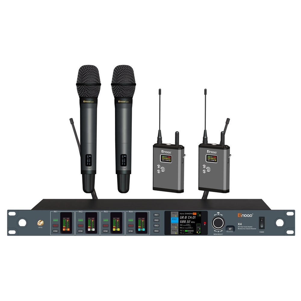 Радиосистема на четыре микрофона Enbao X4