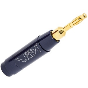 Разъем Банана Van Den Hul BERRI Banana Gold Plated Bus 6.5mm Blue