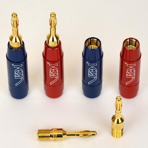 Разъем Банана Van Den Hul BERRI Banana Gold Plated Bus 6.5mm Blue