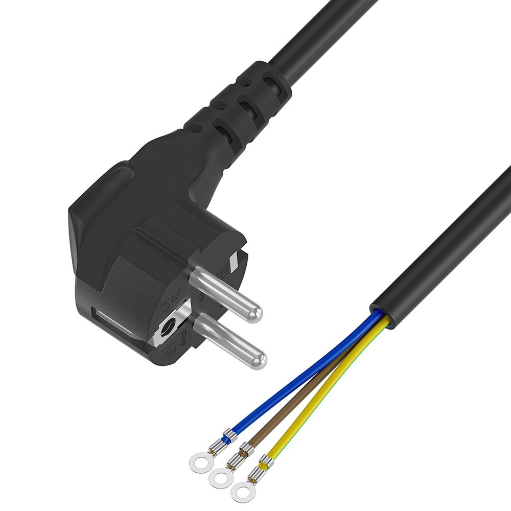 Кабель силовой Schuko - Pin Greenconnect GCR-55239 0.5m