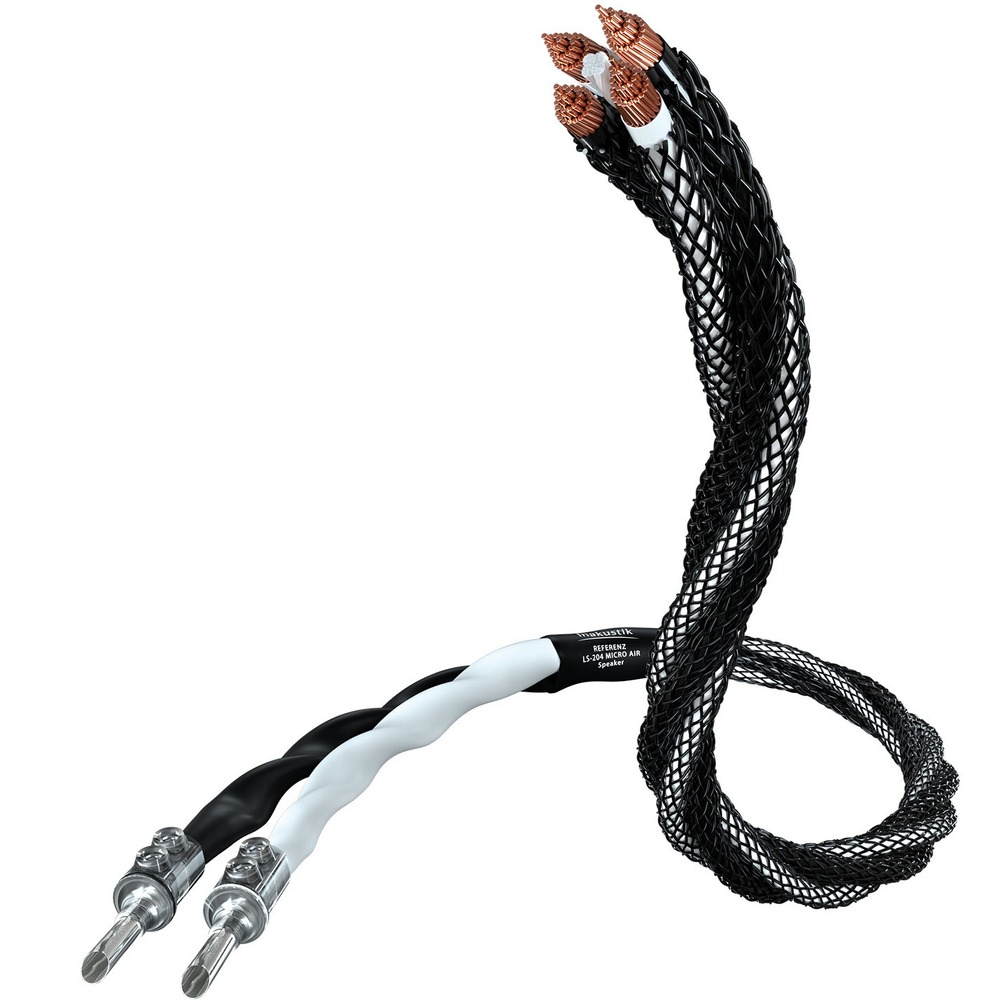 Акустический кабель Single-Wire Banana - Banana Inakustik 0077161S27 Referenz LS-204 Micro AIR BFA Single-Wire 2.0m