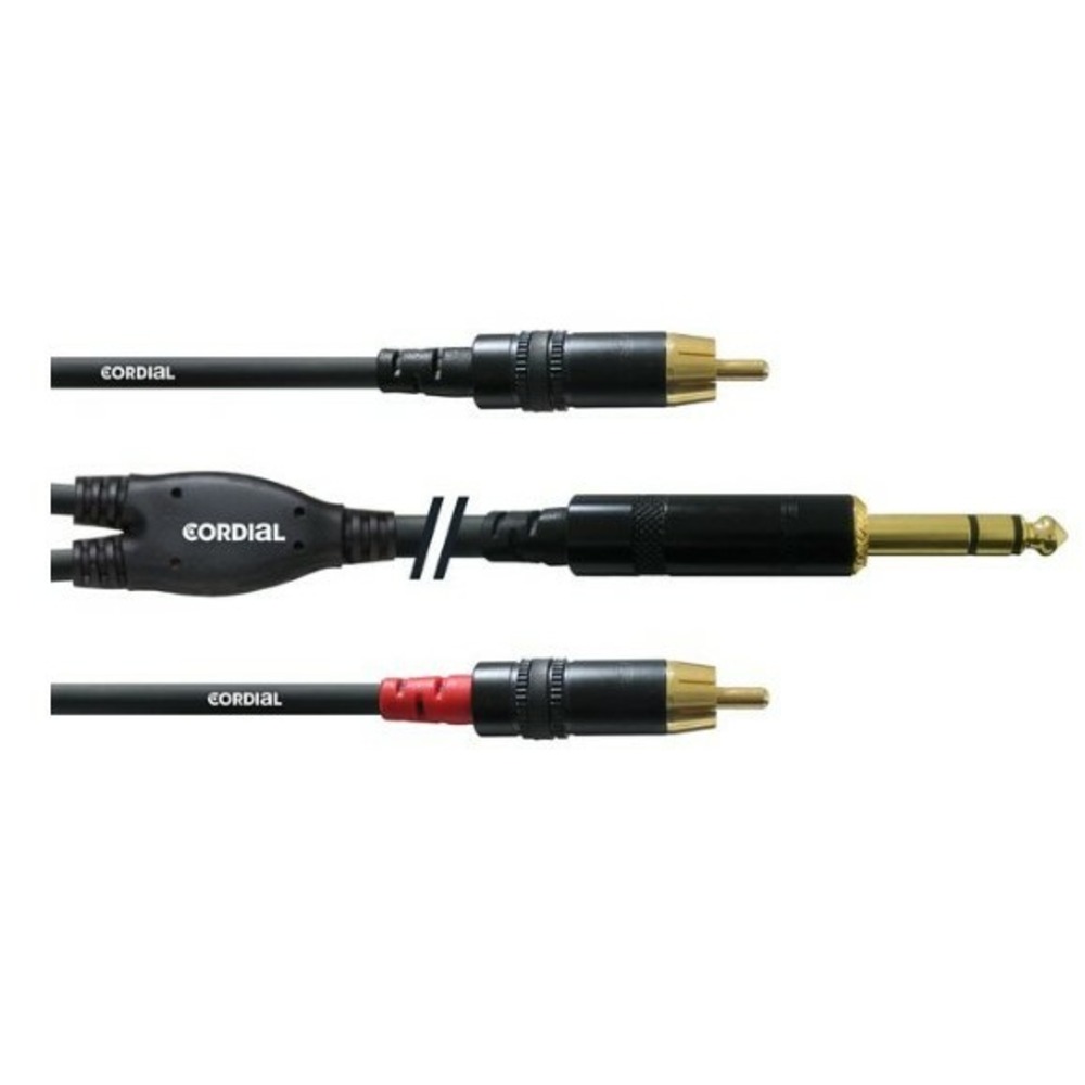 Кабель аудио 1xJack - 2xRCA Cordial CFY 6 VCC 6.0m