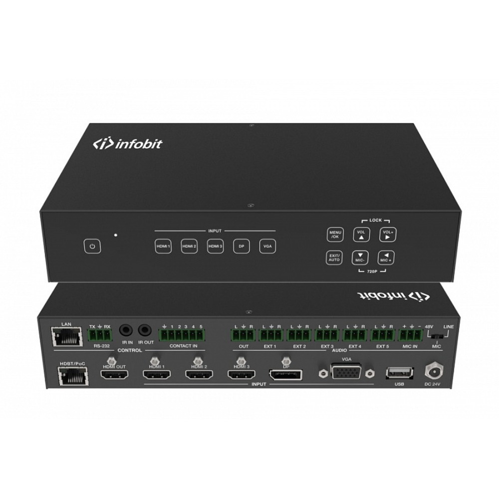 Преобразователь HDMI, DVI и аудио Infobit iSwitch 501 H