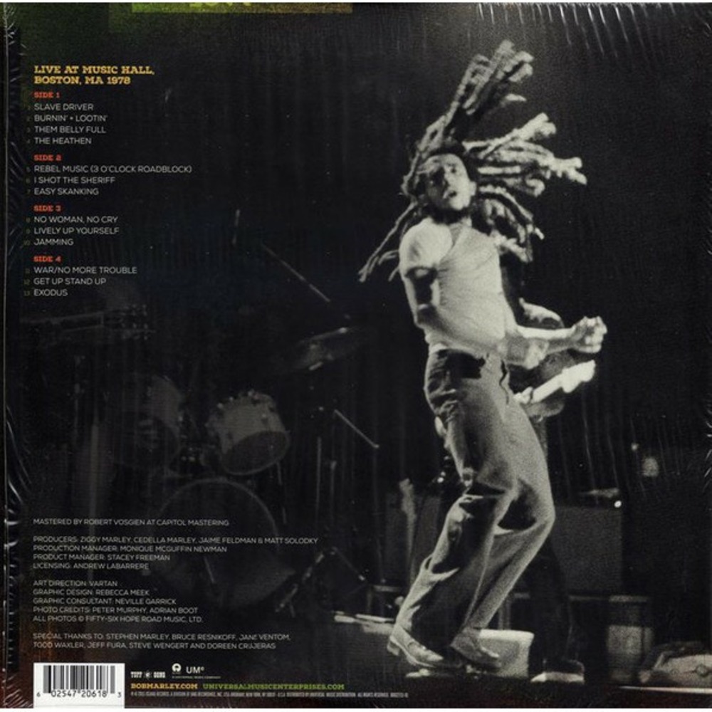 Пластинка LP Bob Marley & The Wailers - Easy Skanking In Boston 78