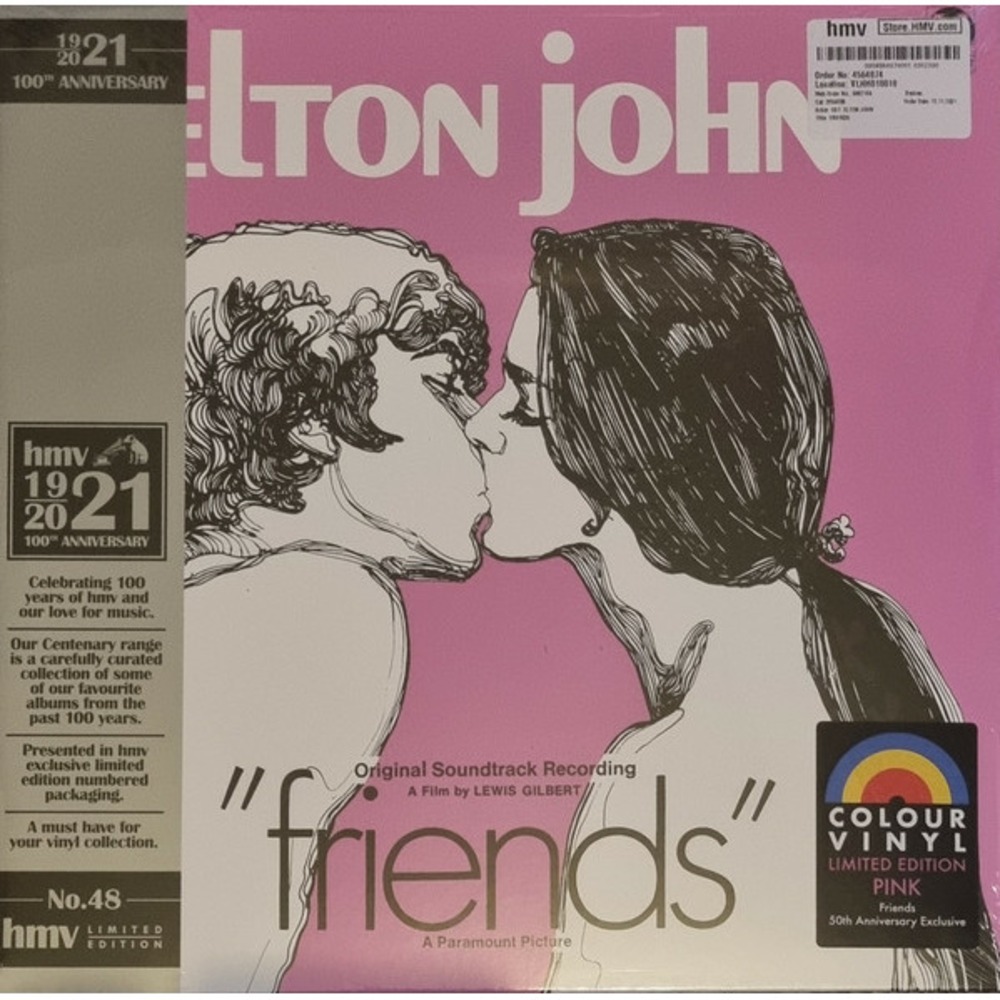 Пластинка LP Elton John - Friends (Original Soundtrack) (Pink Marbled Vinyl)
