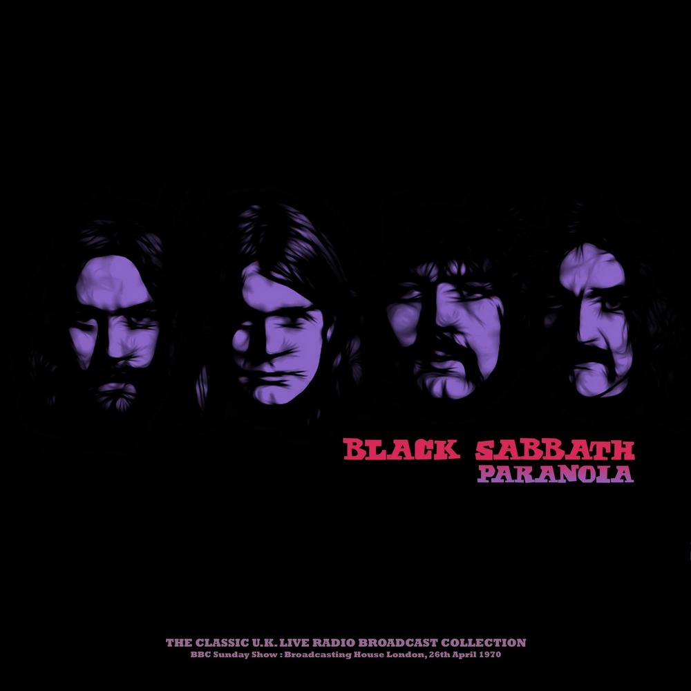 Пластинка LP Black Sabbath - Paranoia (BBC Sunday Show 26th April 1970) (Pink & Black Splatter Vinyl)