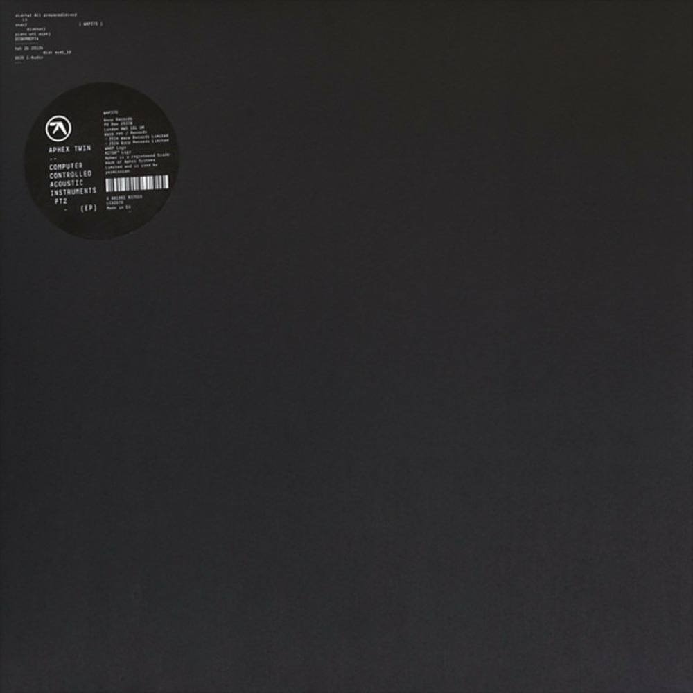 Пластинка LP Aphex Twin - Computer Controlled Acoustic Instruments Pt2 - (EP)