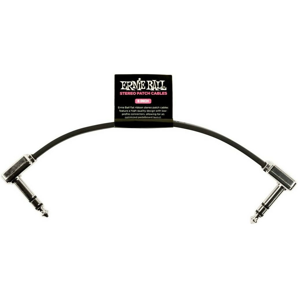 Кабель аудио 1xJack - 1xJack Ernie Ball 6408 0.15m