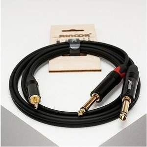 Кабель аудио 1xMini Jack - 2xJack Shnoor MJ2JM 6.0m