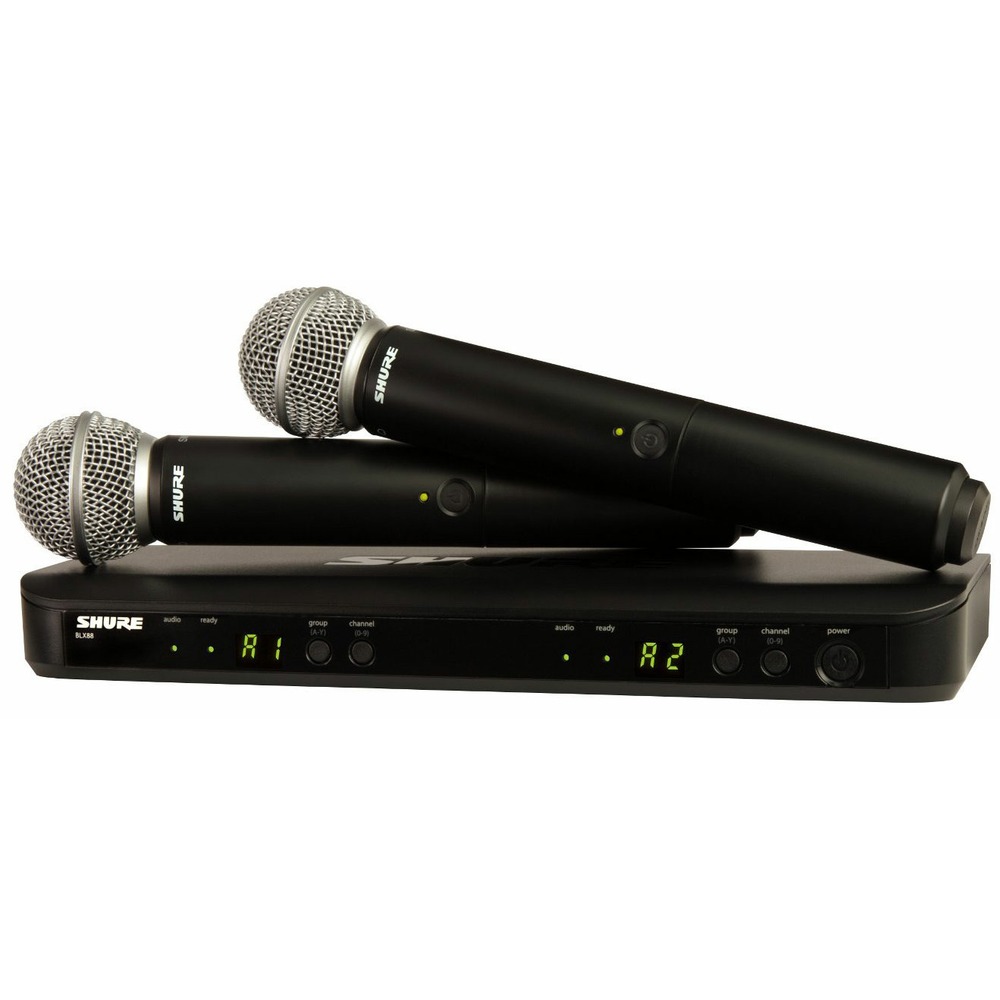 Радиосистема на два микрофона Shure BLX288E/SM58 K3E 606-638 MHz