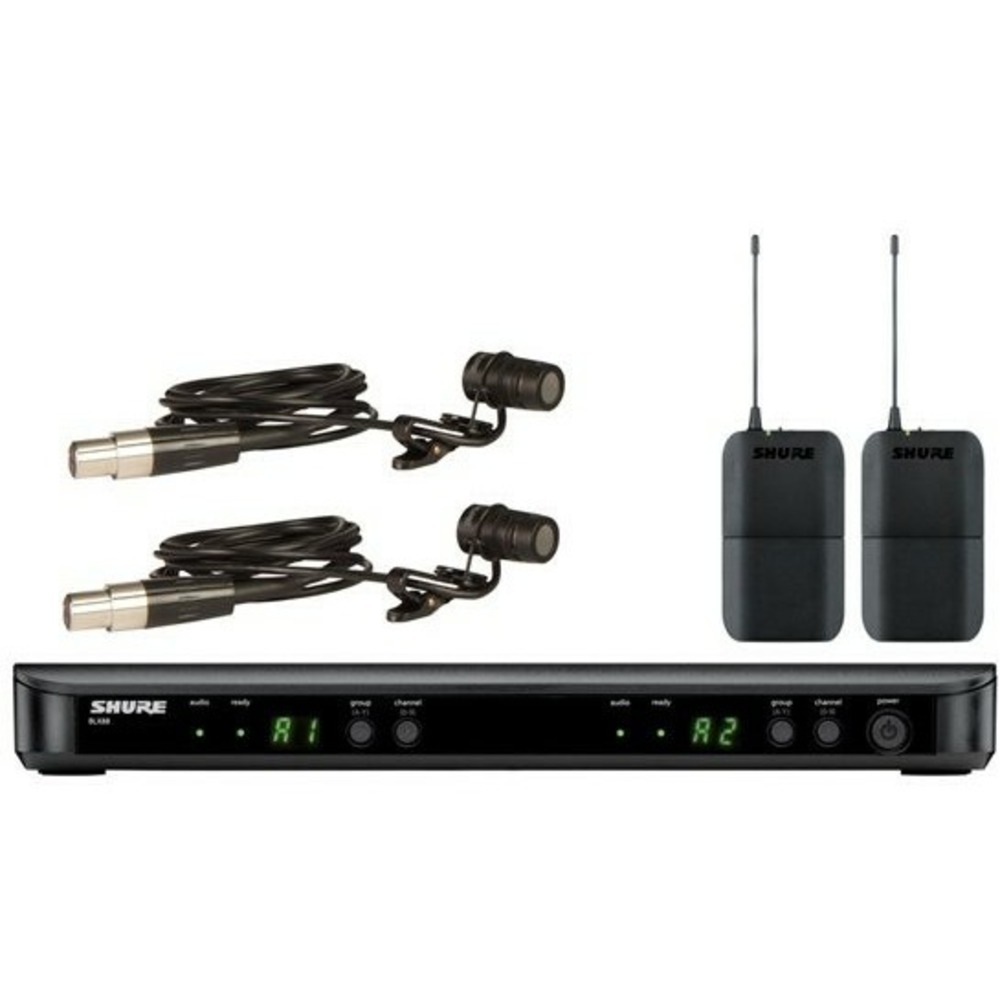 Радиосистема на два микрофона Shure BLX188E/W85 K3E 606-638 MHz