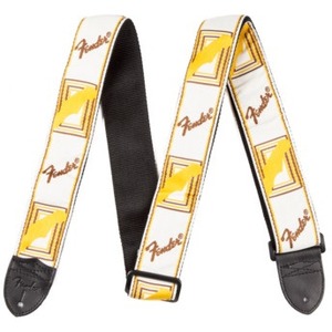 Ремень для гитары FENDER 2 MONOGRAMMED WHITE/BROWN/YELLOW STRAP ремень для гитары