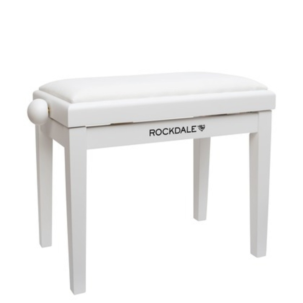 Банкетка для пианино Rockdale RHAPSODY 131 WHITE GLOSS