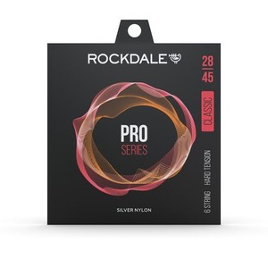 Струны для классической гитары Rockdale PRO 28-45 Silver Nylon Hard