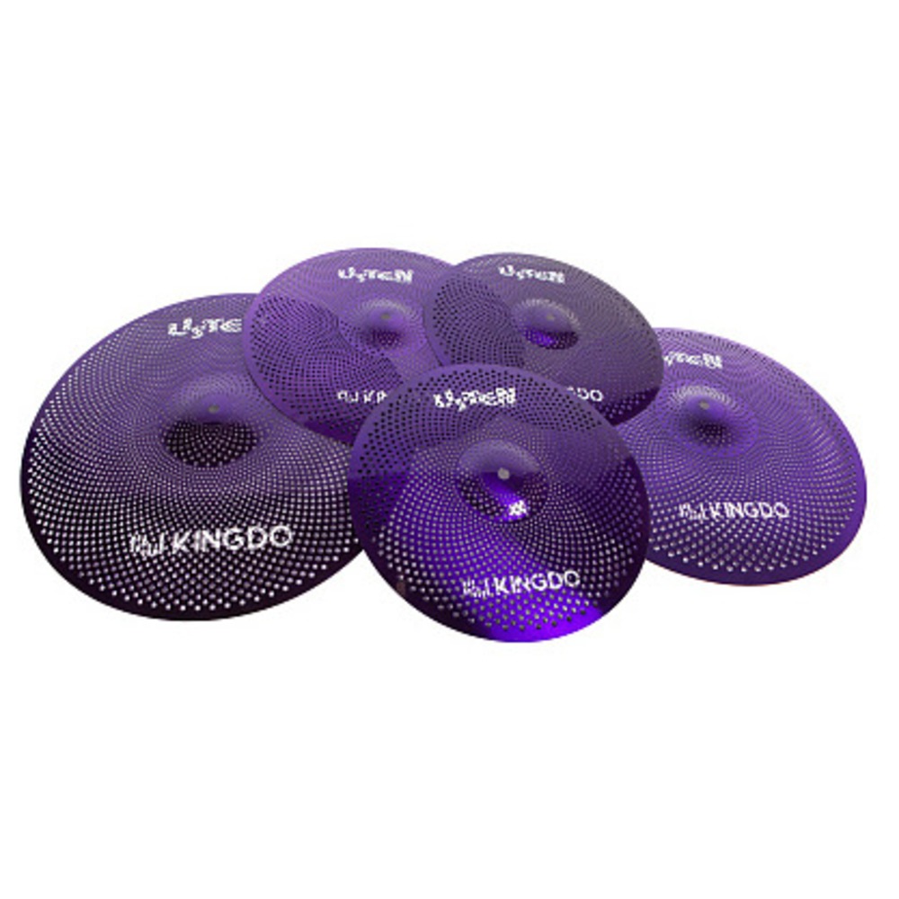 Тарелка для ударной установки KINGDO LOW VOLUME SET 14+16+18+20 VIOLET