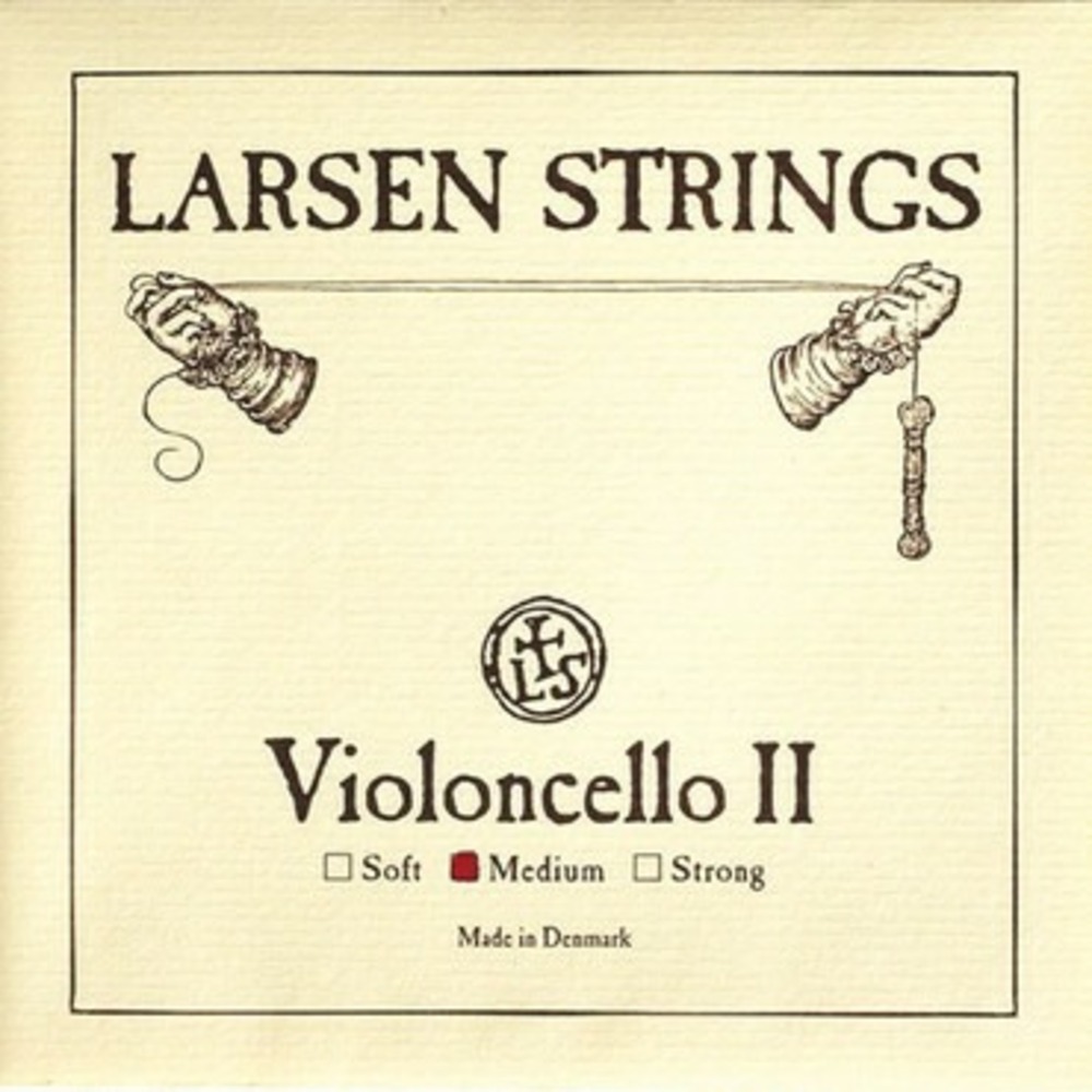 Струны для виолончели Larsen Strings Medium 4/4 струны для виолончели среднее натяжение A/D хромированная сталь G/C вольфрам