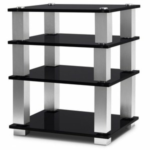 Hi-Fi стойка Norstone Square HiFi black glasssilver