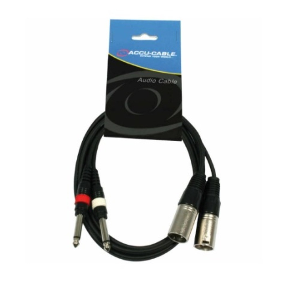 Кабель аудио 2xJack - 2xXLR American DJ AC-2XM-2J6M/1.5 1.5m