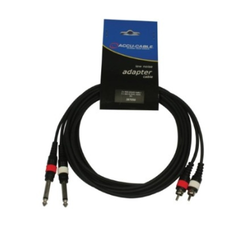 Кабель аудио 2xJack - 2xRCA American DJ AC-2R-2J6M/3