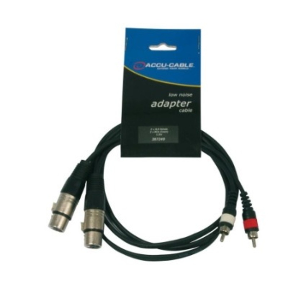 Кабель аудио 2xRCA - 2xXLR American DJ AC-2XM-2RM/3 3.0m