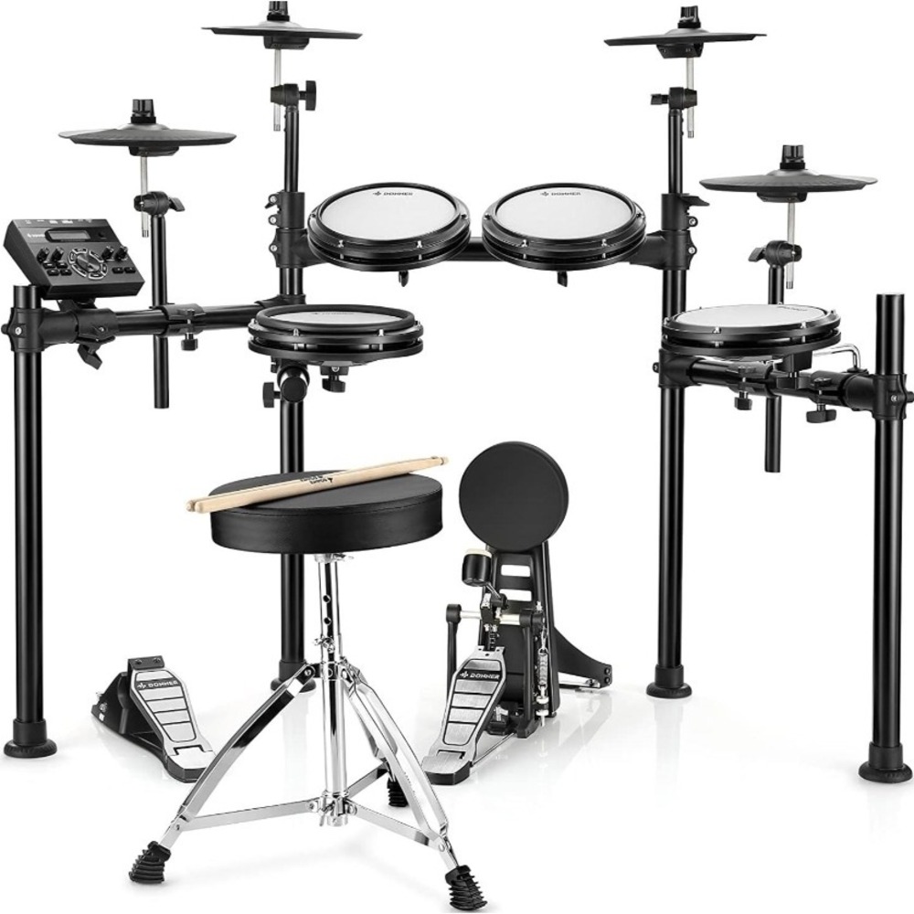 Электронная ударная установка Donner DED-200 Electric Drum Set 5 Drums 3 Cymbals