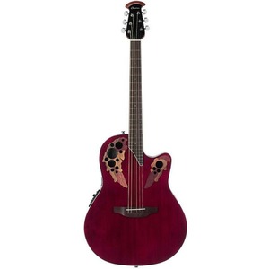 Электроакустическая гитара Ovation CE48-RR Celebrity Elite Super Shallow Cutaway Ruby Red