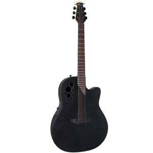 Электроакустическая гитара Ovation 2078TX-5-G Elite TX Deep Contour Cutaway Black Texturedt