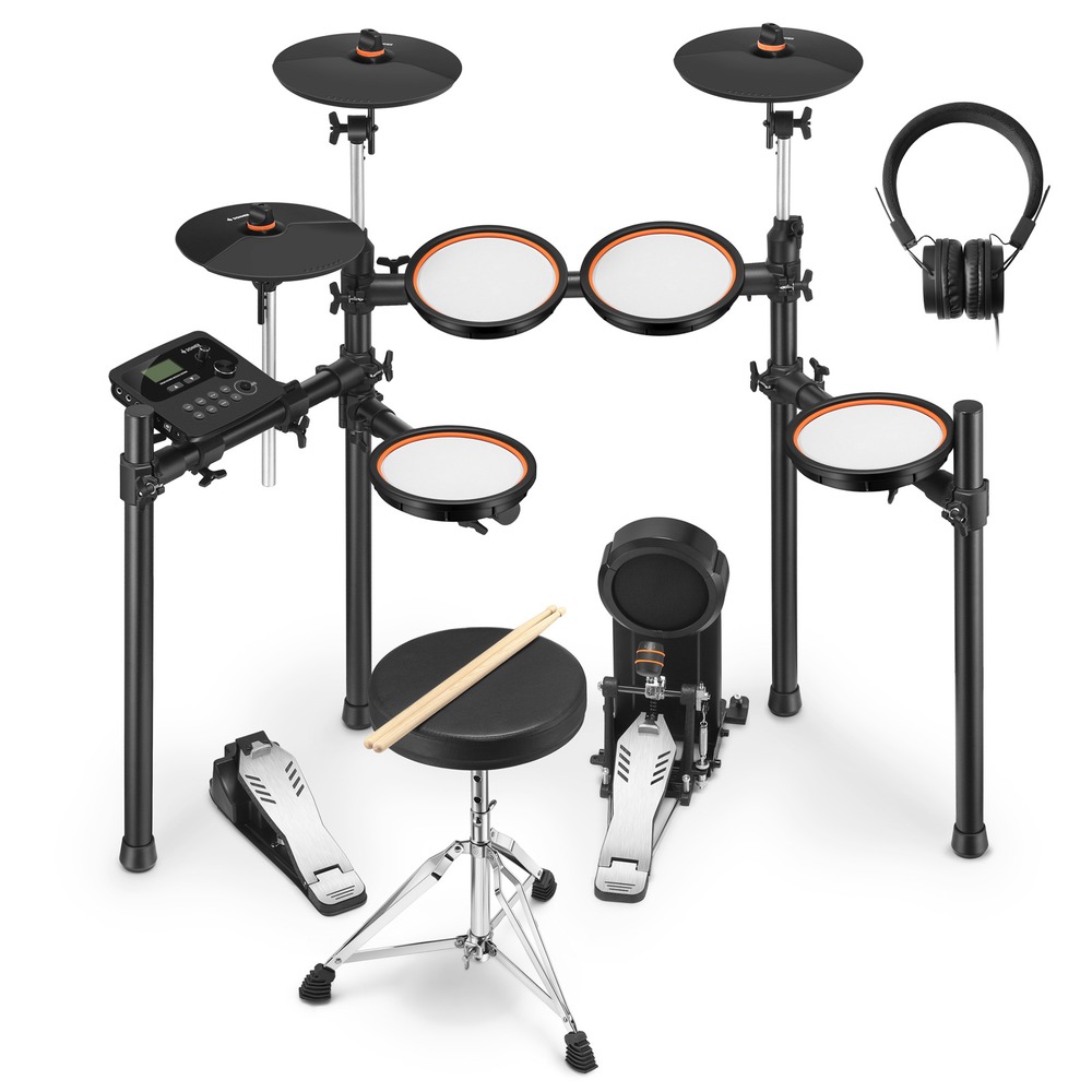 Электронная ударная установка Donner DED-100 Electric Drum Set 5 Drums 3 Cymbals