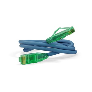 Кабель витая пара патч-корд Hyperline PC-LPM-UTP-RJ45-RJ45-C6a-1M-LSZH-BL 1.0m