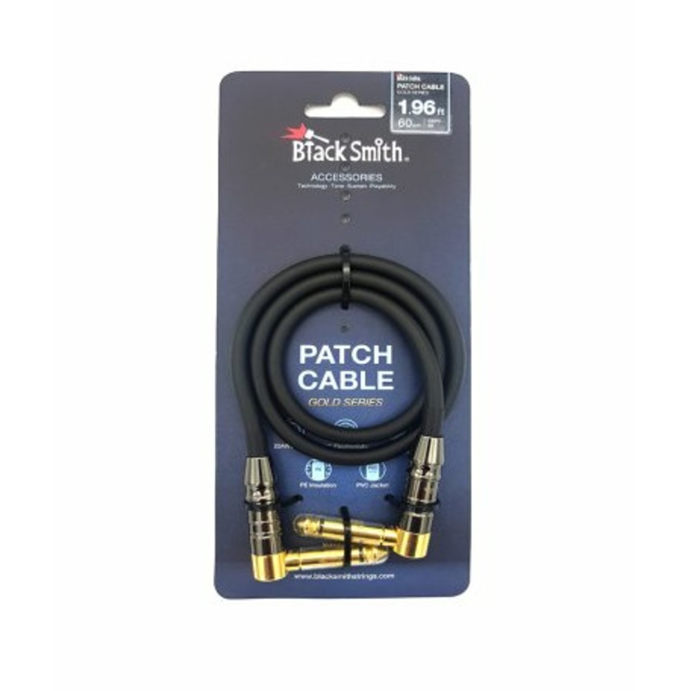 Кабель аудио 1xJack - 1xJack BlackSmith Patch Cable Gold Series GSPC-60 0.6m