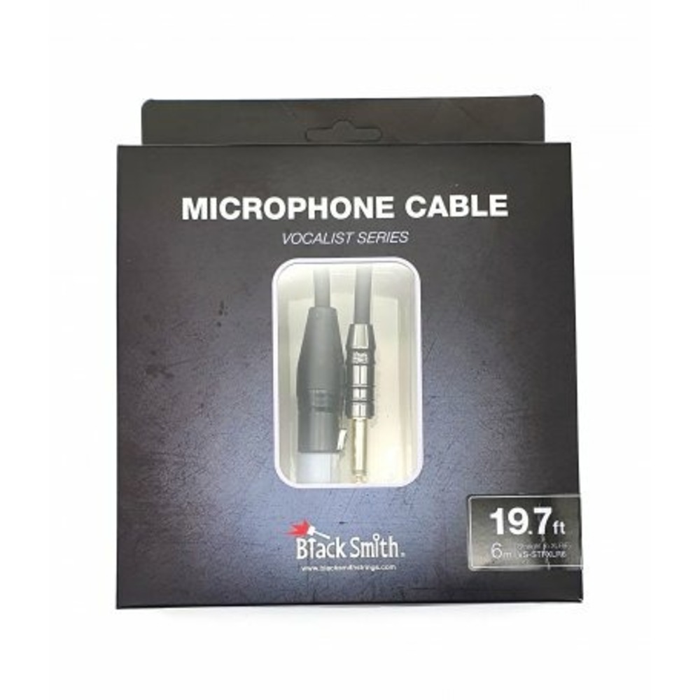 Кабель аудио 1xJack - 1xXLR BlackSmith Microphone Cable Vocalist Series VS-STFXLR6 6.0m