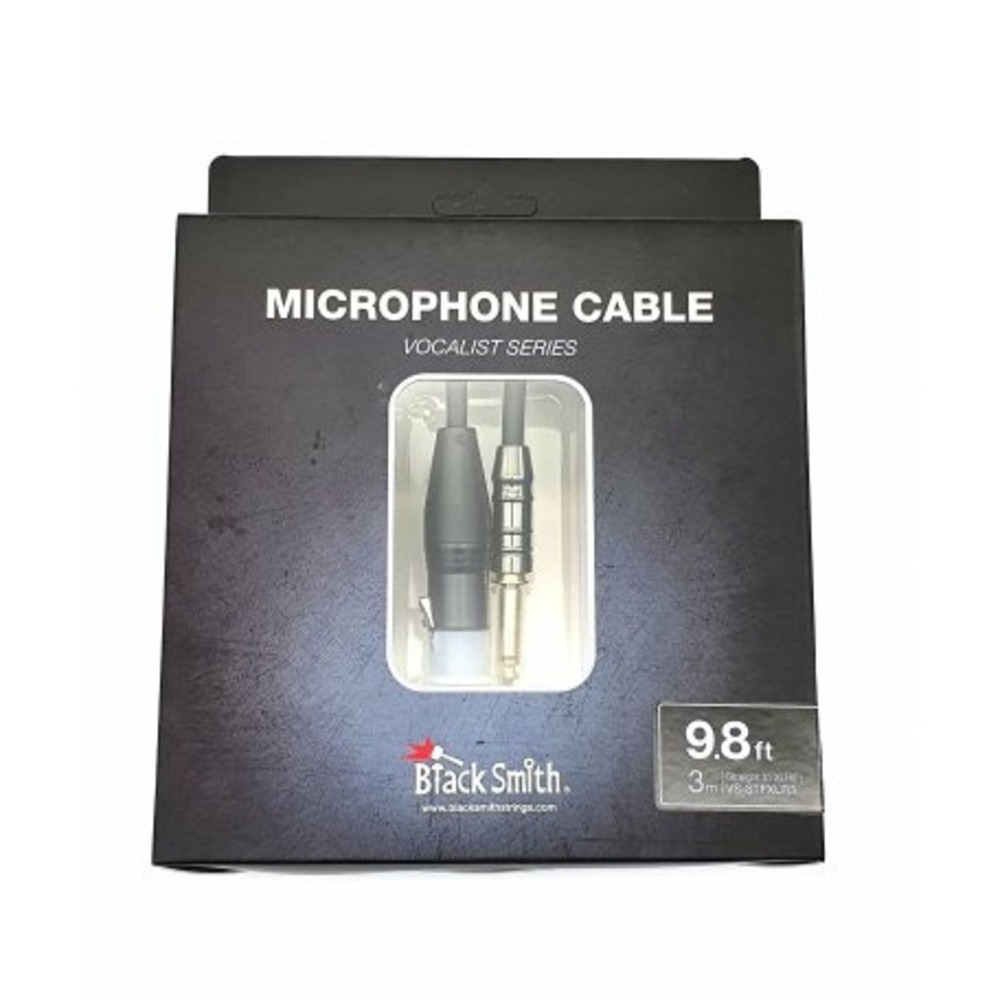 Кабель аудио 1xJack - 1xXLR BlackSmith Microphone Cable Vocalist Series 9.8ft VS-STFXLR3