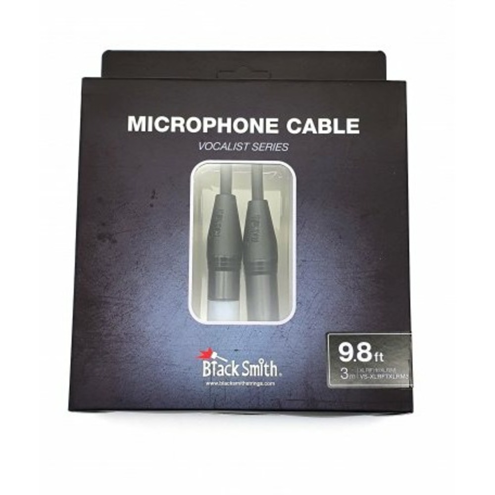 Кабель аудио 1xXLR - 1xXLR BlackSmith Microphone Cable Vocalist Series VS-XLRFTXLRM3 3.0m