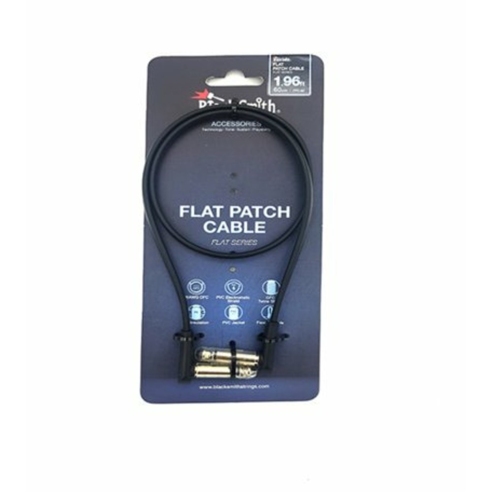 Кабель аудио 1xJack - 1xJack BlackSmith Flat Patch Cable FPC-60 0.6m