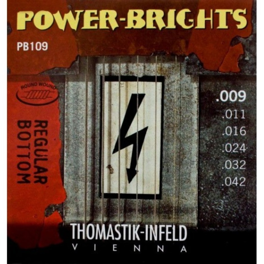 Струны для электрогитары Thomastik Power Brights PB 109