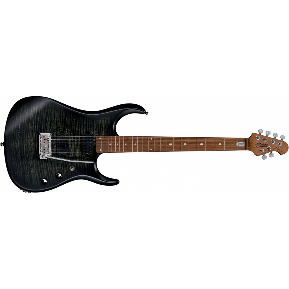 Электрогитара Sterling by MusicMan JP15 Flame Maple Trans Black Satin