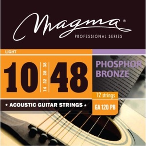 Струны для акустической гитары Magma Strings GA120PB12