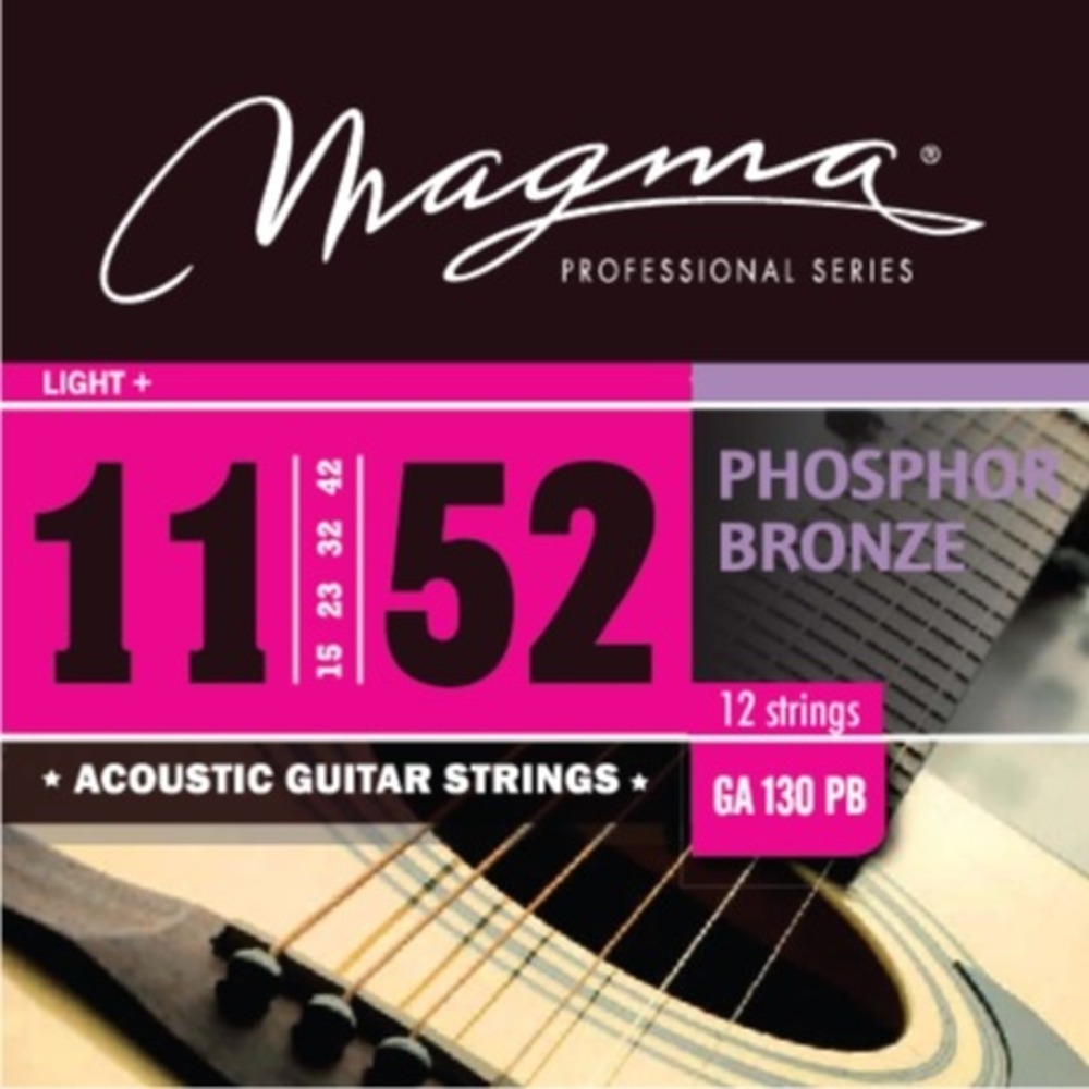 Струны для акустической гитары Magma Strings GA130PB12