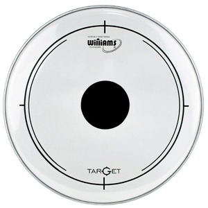 Пластик для барабана Williams DT2-7MIL-22 Double Ply Clear Oil Target Dot Series 22 - 7-MIL