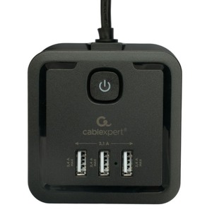 Сетевой фильтр Cablexpert TWR-4-U3-B-2 2.0m