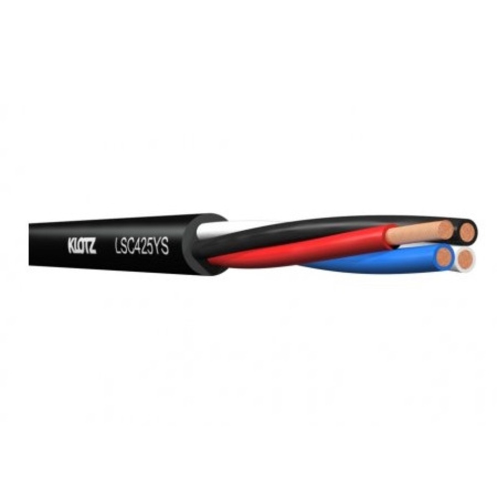 Кабель акустический на катушке KLOTZ LSC425YS 100.0m