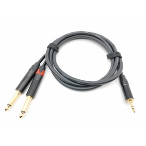 Кабель аудио 1xMini Jack - 2xJack ZZcable E35-3,5-2J-0100-0 1.0m