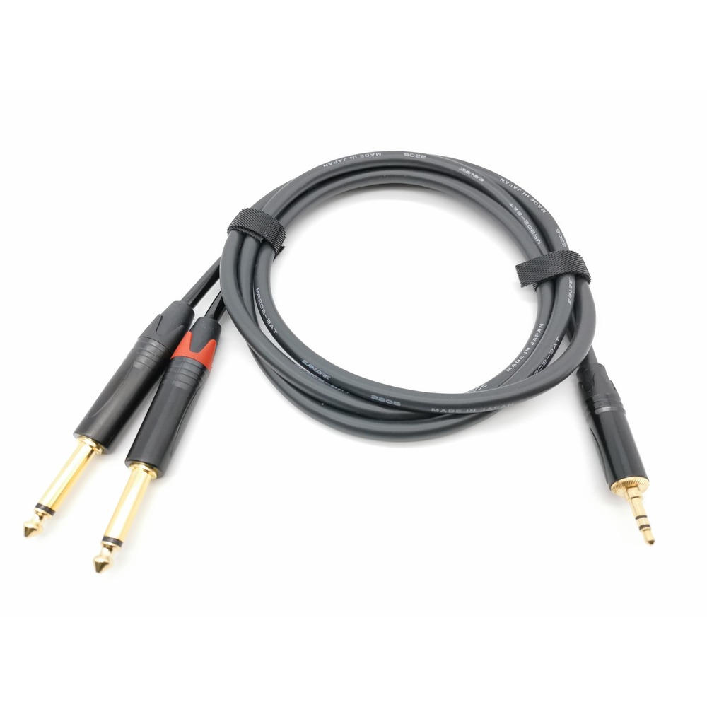 Кабель аудио 1xMini Jack - 2xJack ZZcable E35-3,5-2J-0200-0 2.0m