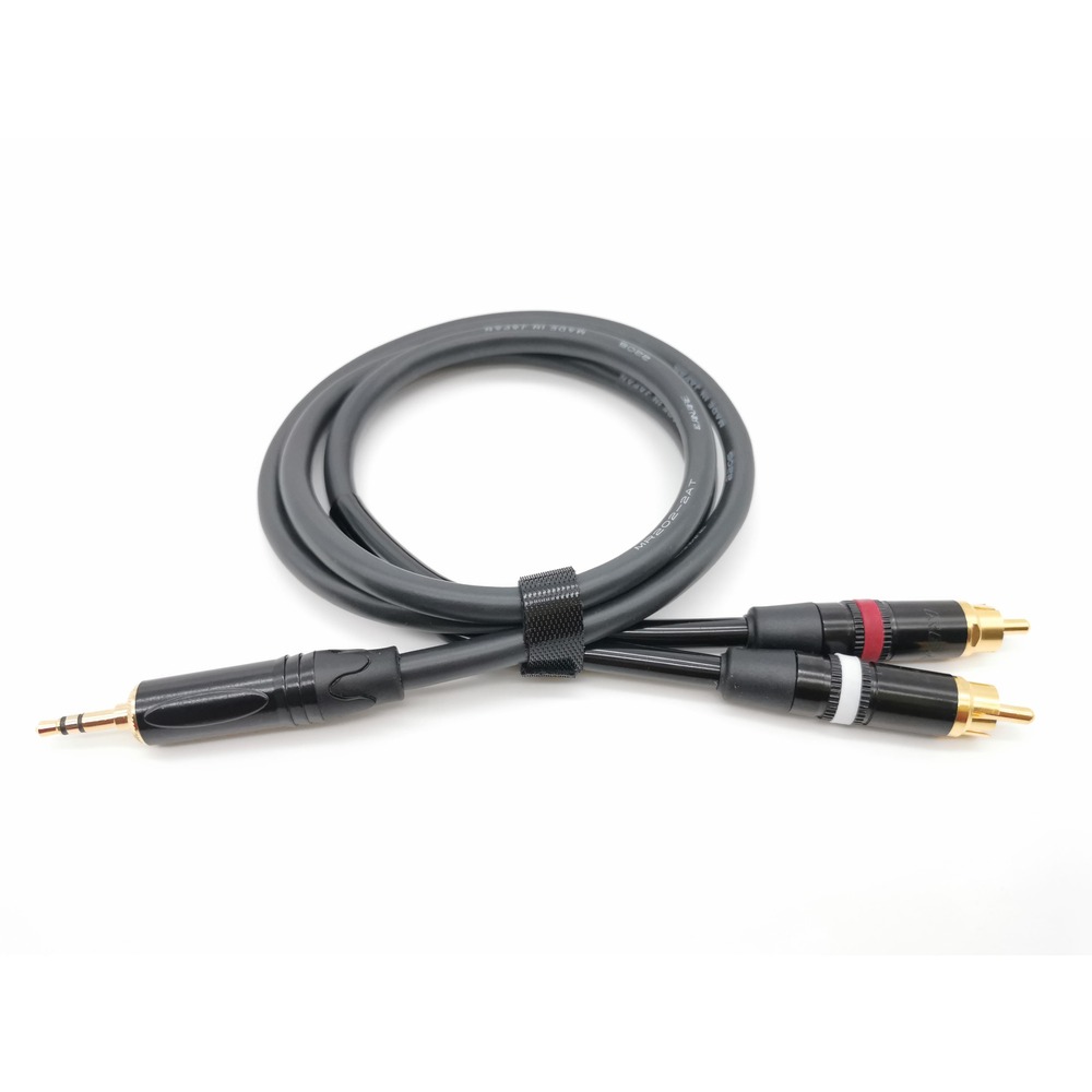 Кабель аудио 1xMini Jack - 2xRCA ZZcable E51-3,5-2RCA-0200-0 2.0m